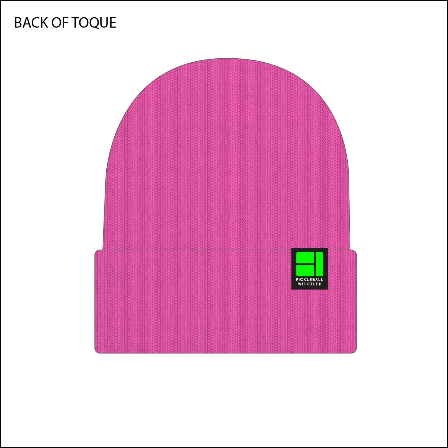 Tightknit Toque - Neon Pink
