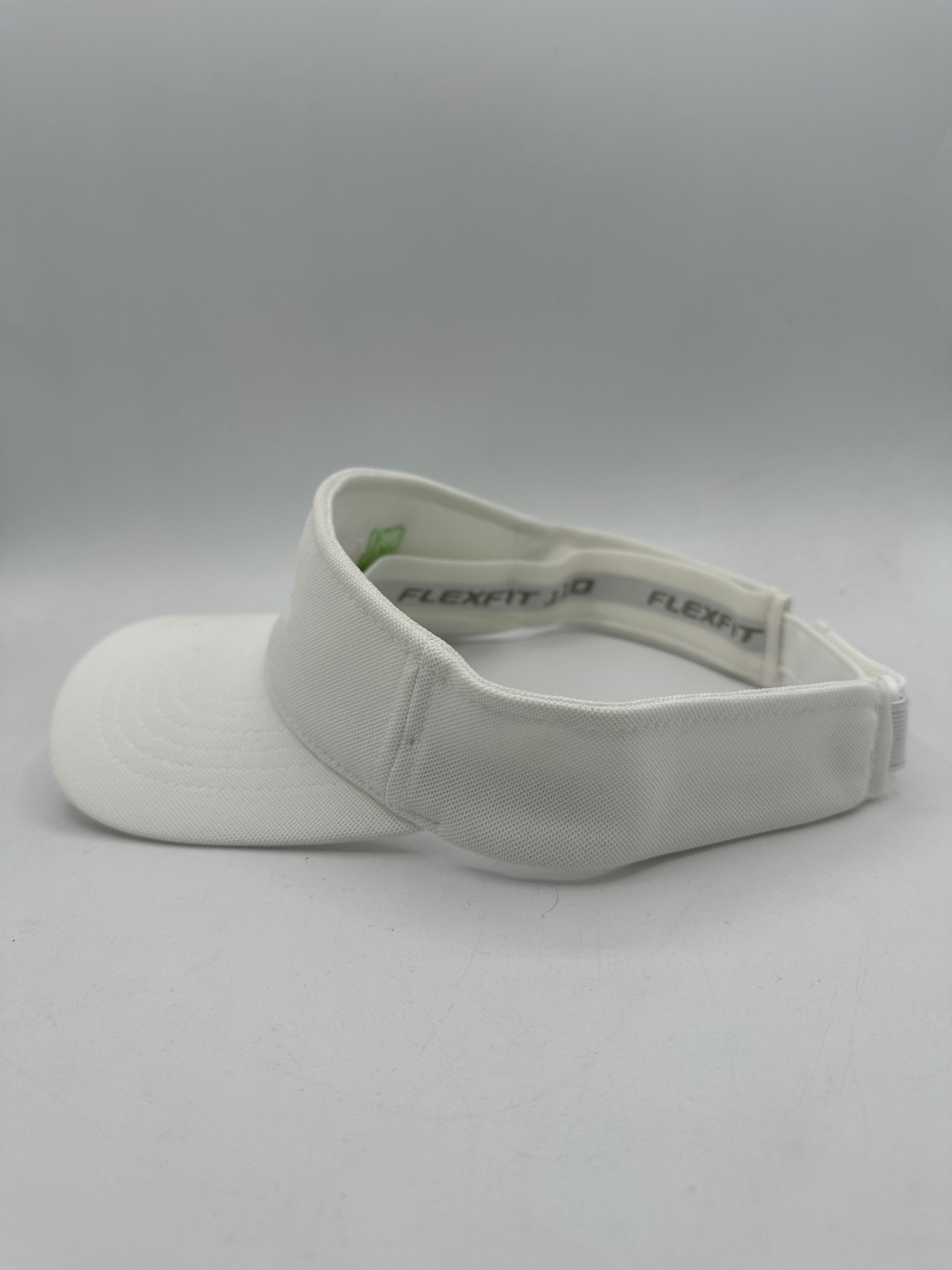 Pickleball Whistler Visors - White - Green Logo